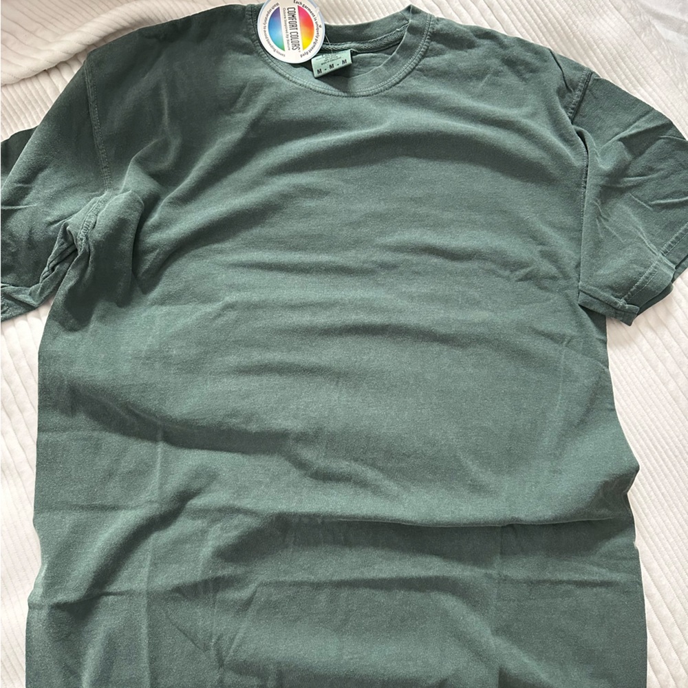 NWT Garment-Dyed Heavyweight T-Shirt - Comfort Colors 1717 Blue Spruce